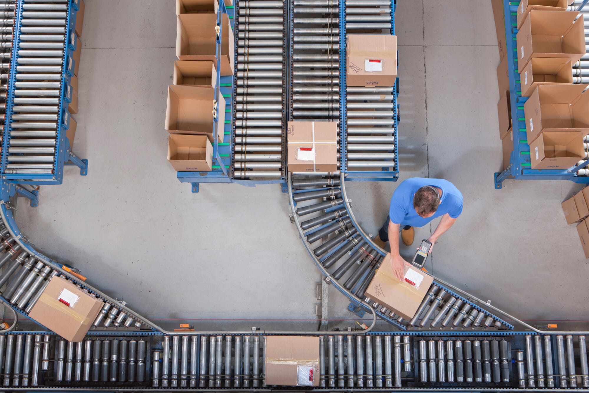 Top-shot-of-a-worker-scanning